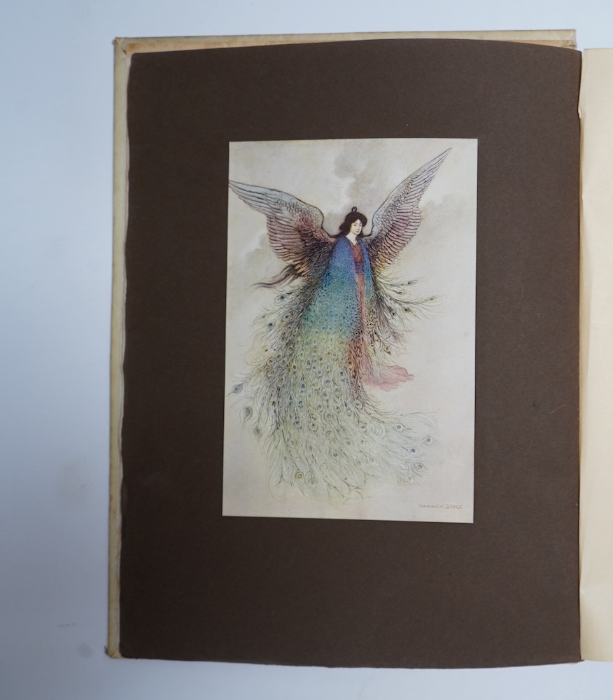 Goble, Warwick (illustrator) – 2 works – Charles Kingsley, The Water Babies, A Fairy Tale for a Land-Baby, Edition de Luxe, being one of 260 copies, 4to, 32 tipped-in colour plates, captioned tissue-guards, original vell